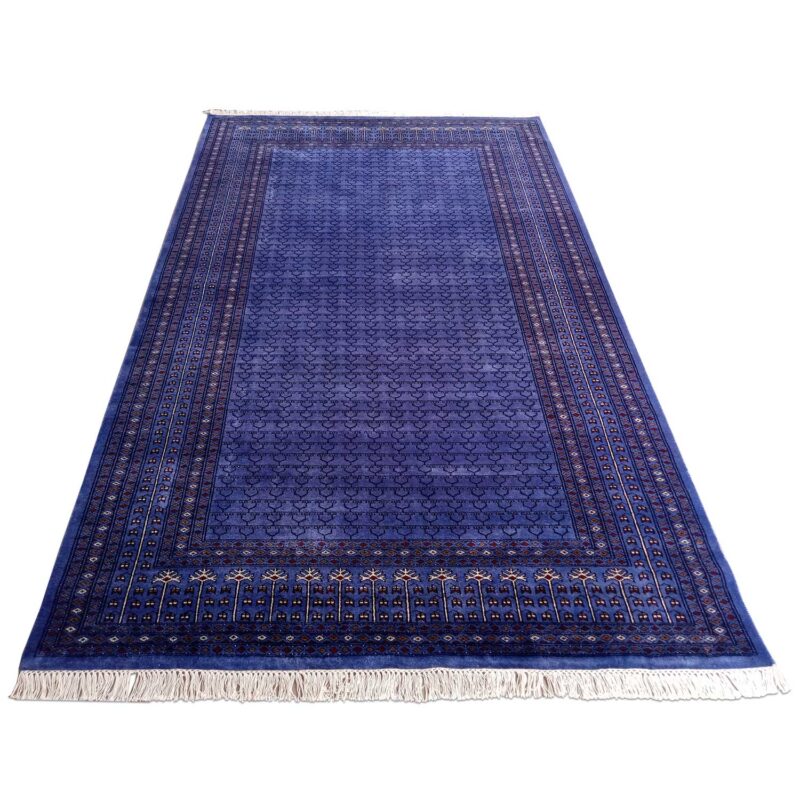6×9 Feet Handmade Wool Carpet Royal Purple Hand Knotted Parda Rug - Image 2