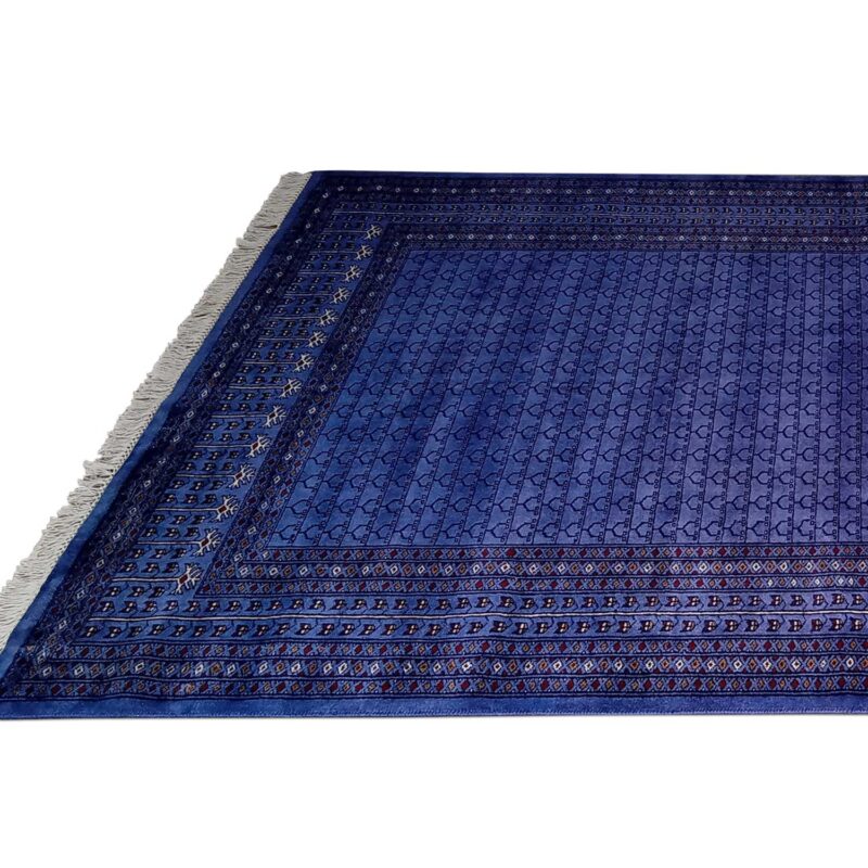 6×9 Feet Handmade Wool Carpet Royal Purple Hand Knotted Parda Rug - Image 4