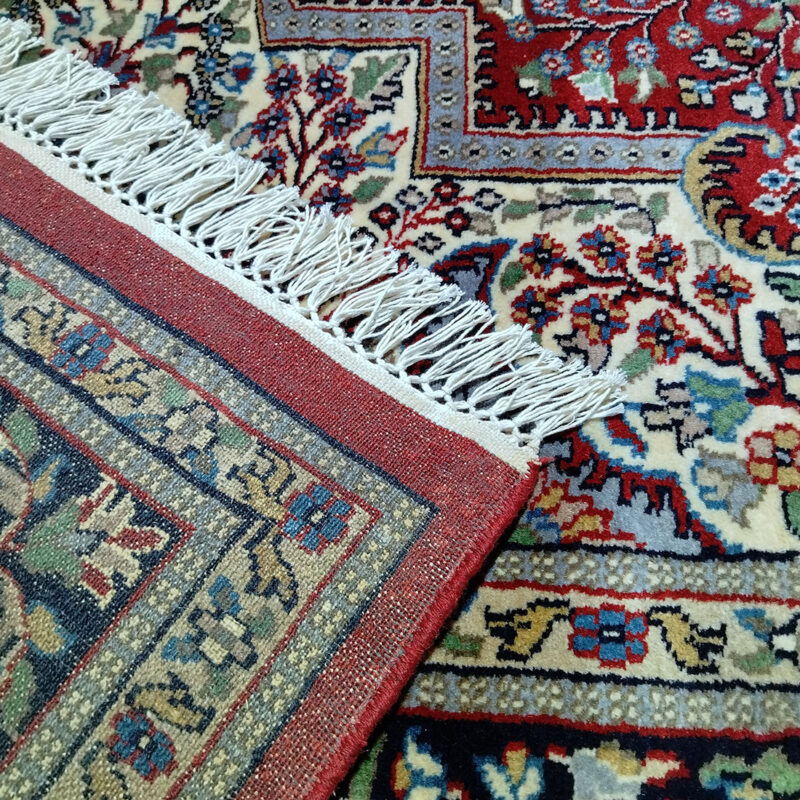 9x12 Feet Handmade Persian Wool Rug Red - Image 4