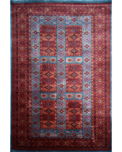 4×6 Feet Handmade Wool Carpet Royal Grey Hand Knotted Dubba Rug