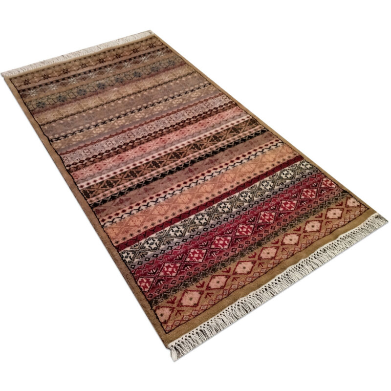3×5 Feet Multicolor Handmade Wool Rug - Image 2