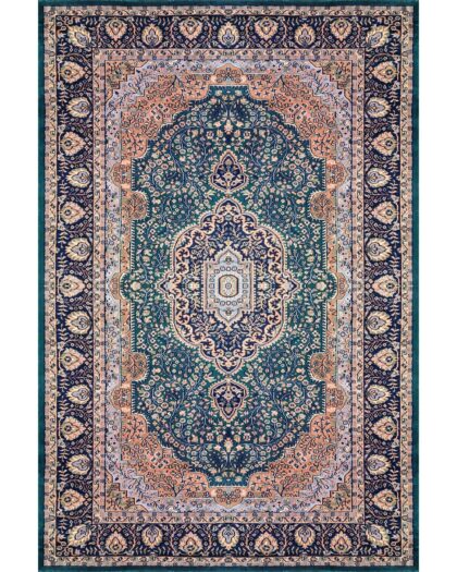 6x9 Feet Hand Knotted Wool Rug (Deep Green)