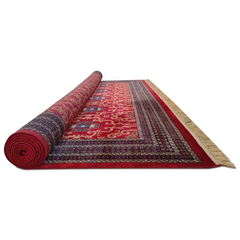 9x12 Ft Handmade Red Wool Rug Palace - Image 8