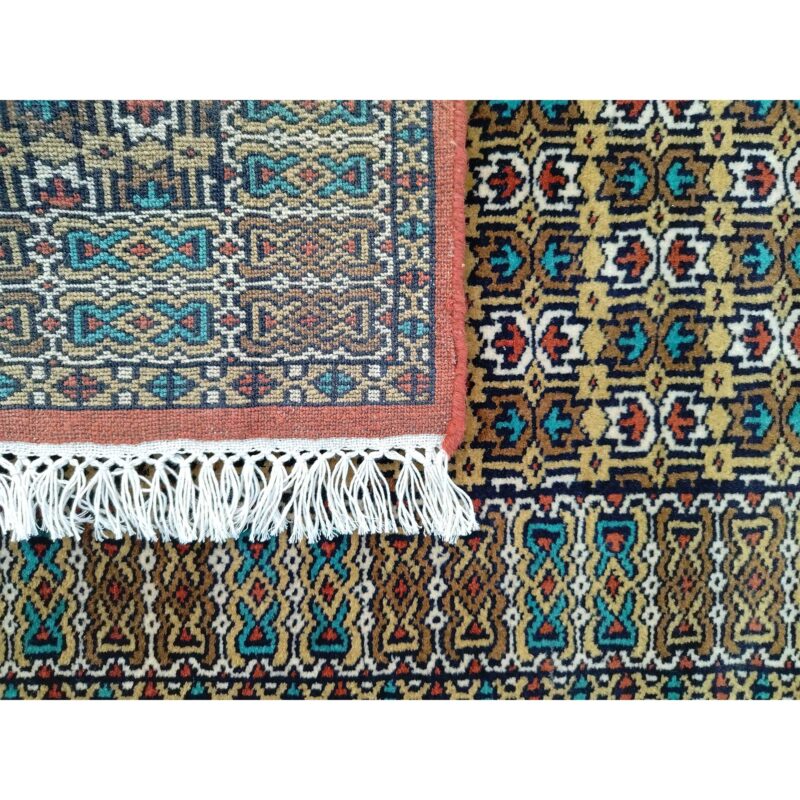 2.5x4 Feet Hand Knotted Wool Rug Copper - Image 3