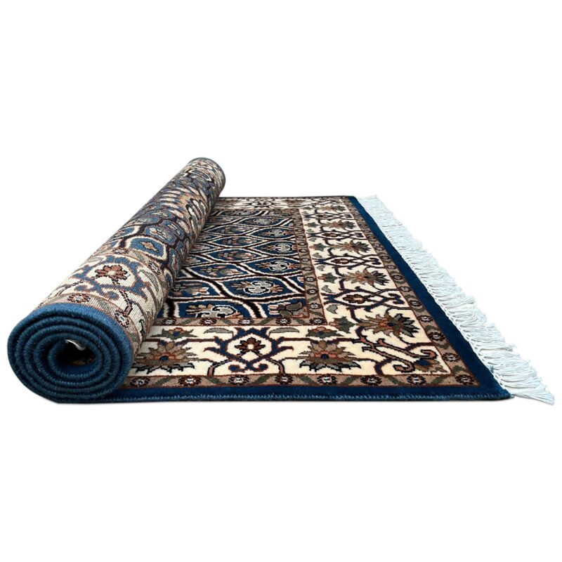 4x6 Feet Hand Knotted Wool Rug Gumbad (Blue) - Image 5