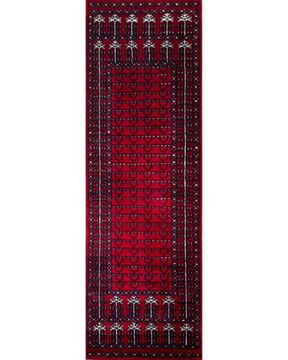 2x6 Parda Red Wool Rug