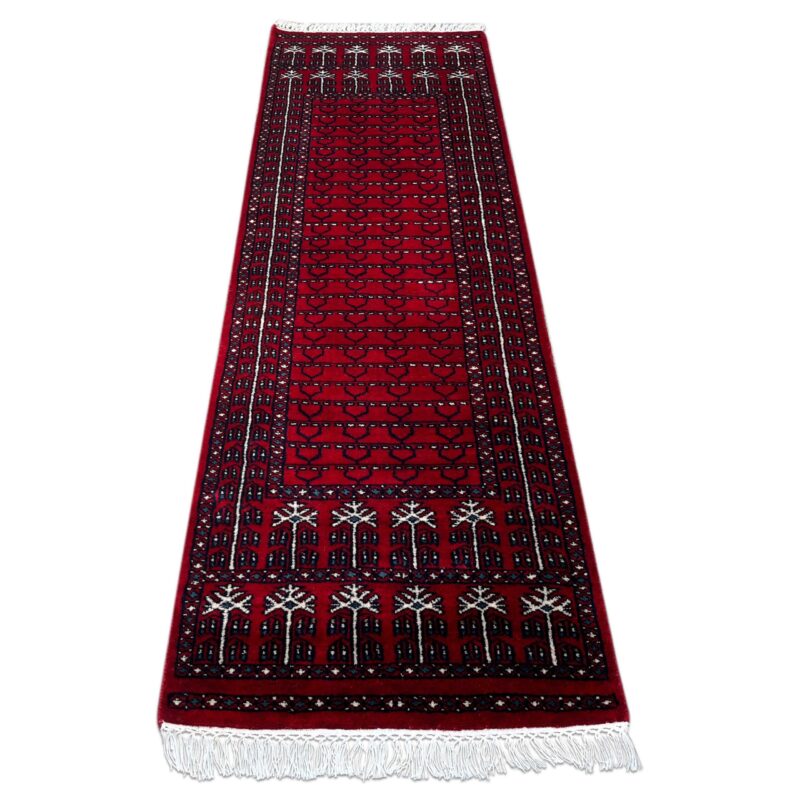 2x6 feet Hand-knotted Runner Rug Red - Image 2