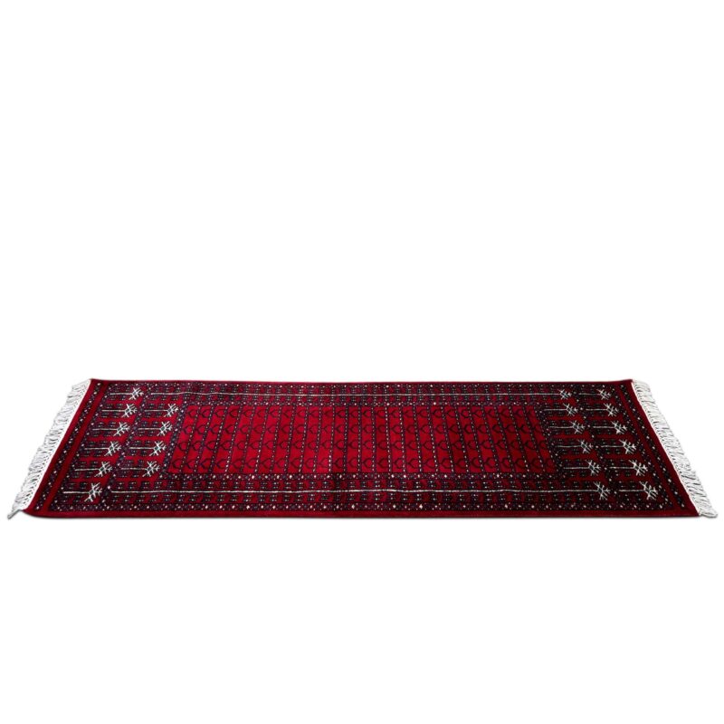 2x6 feet Hand-knotted Runner Rug Red - Image 7