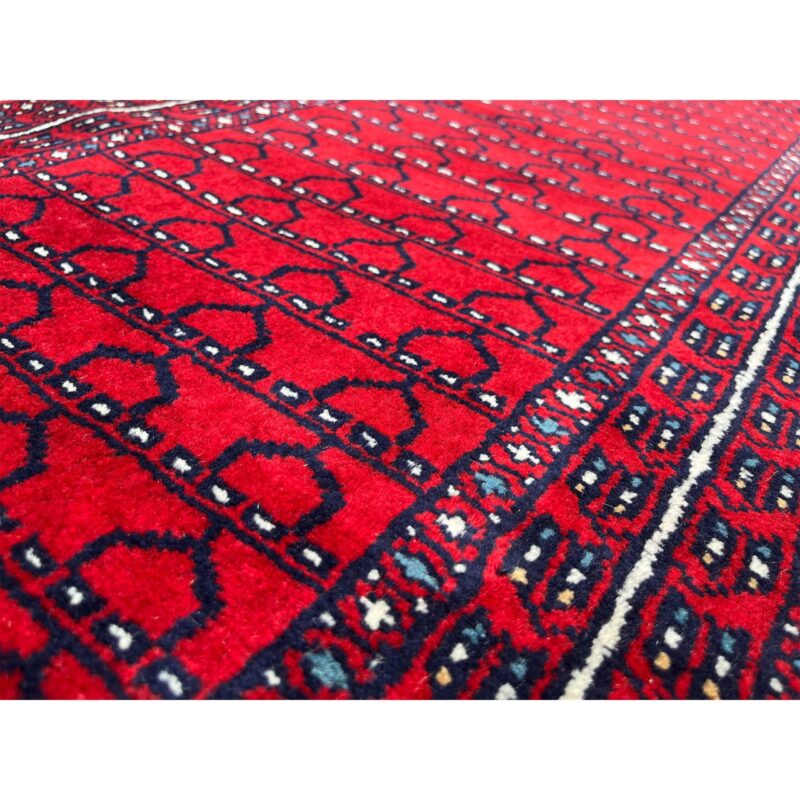 2x6 feet Hand-knotted Runner Rug Red - Image 4