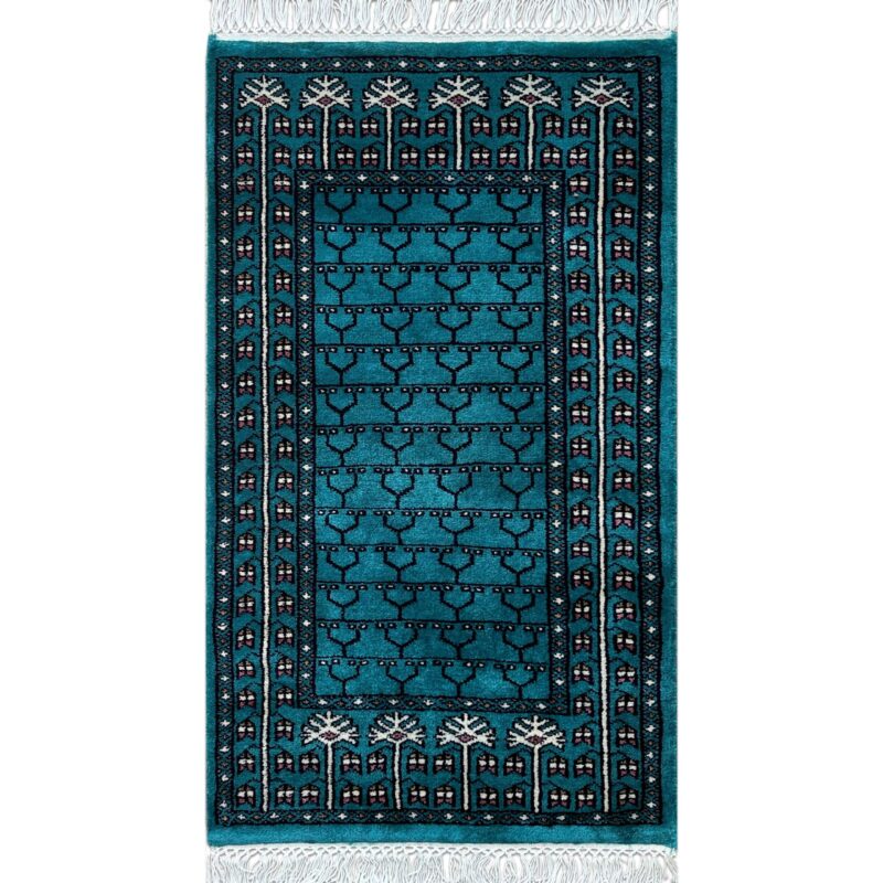 2 by 3 feet small hand knotted rug