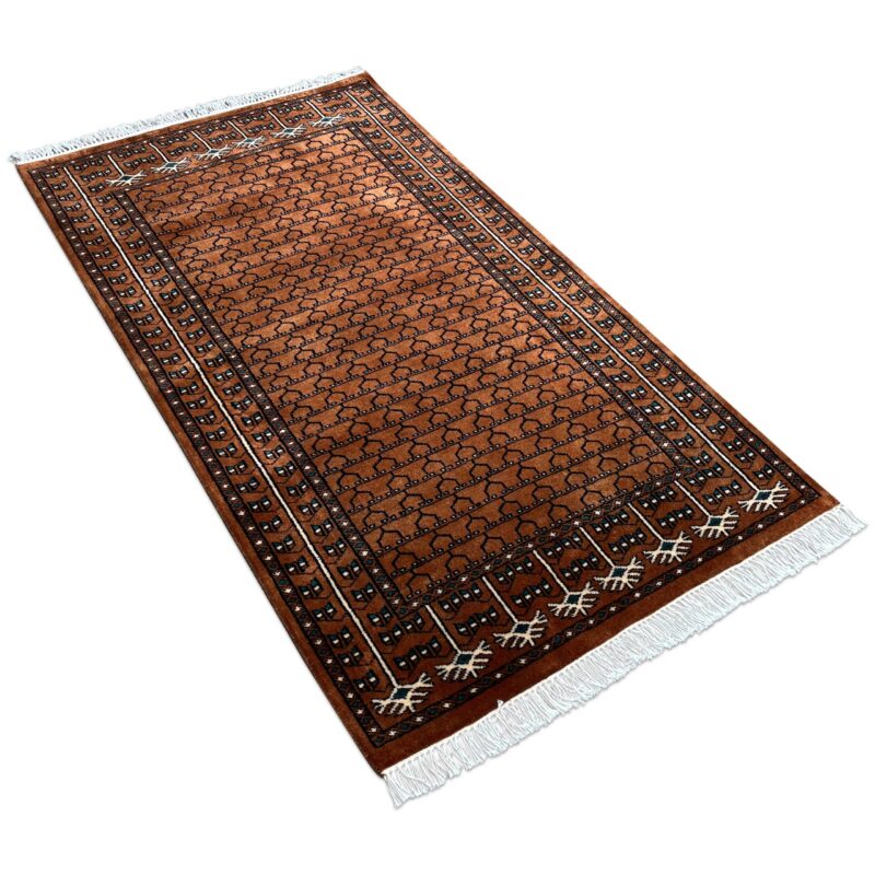 3x5 Feet Handmade Wool Rug Copper Parda - Image 3