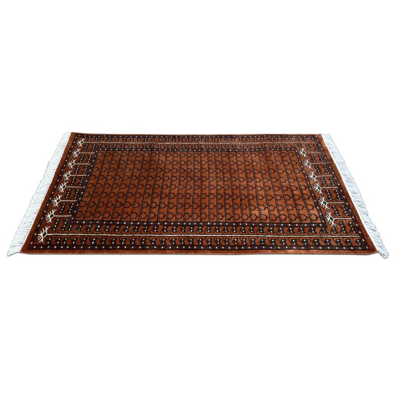 3x5 Feet Handmade Wool Rug Copper Parda - Image 4