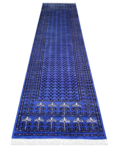 2.5x10 hand knotted purple runner