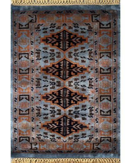 2x3 handmade rug gray