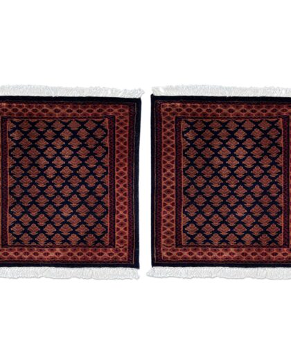 2x2 Lichi Black Wool Rug