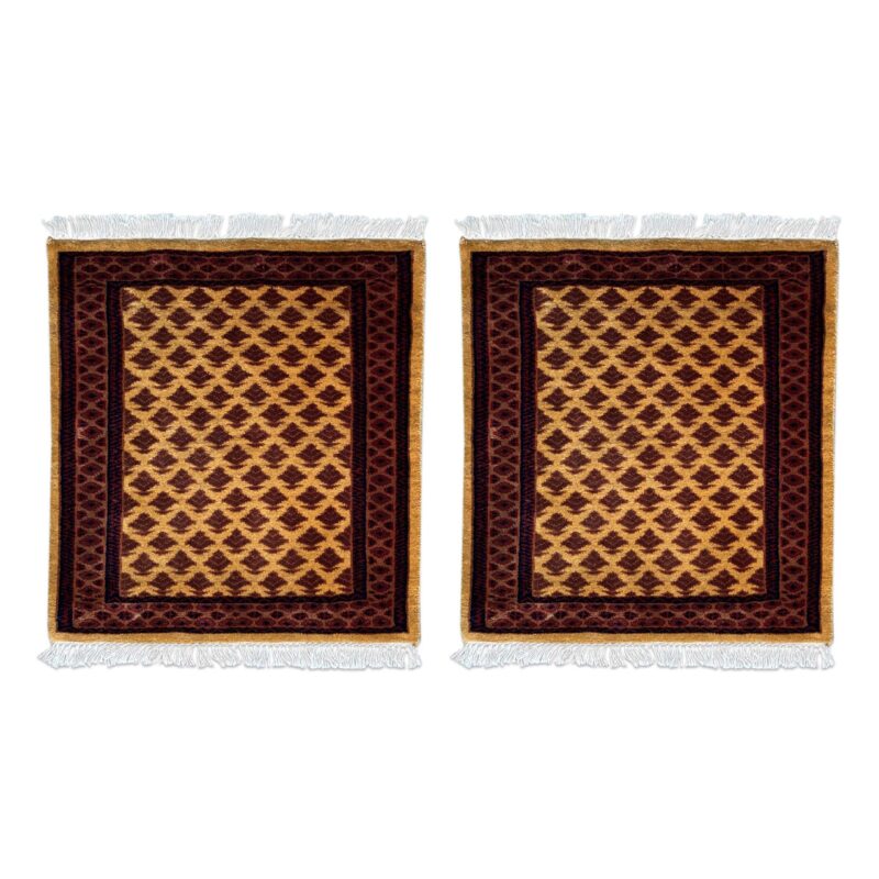 2x2 Lichi Yellow Wool Rug