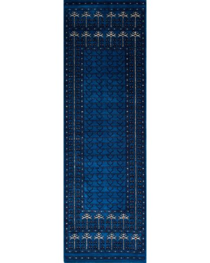 2x6 Parda Blue Wool Runner