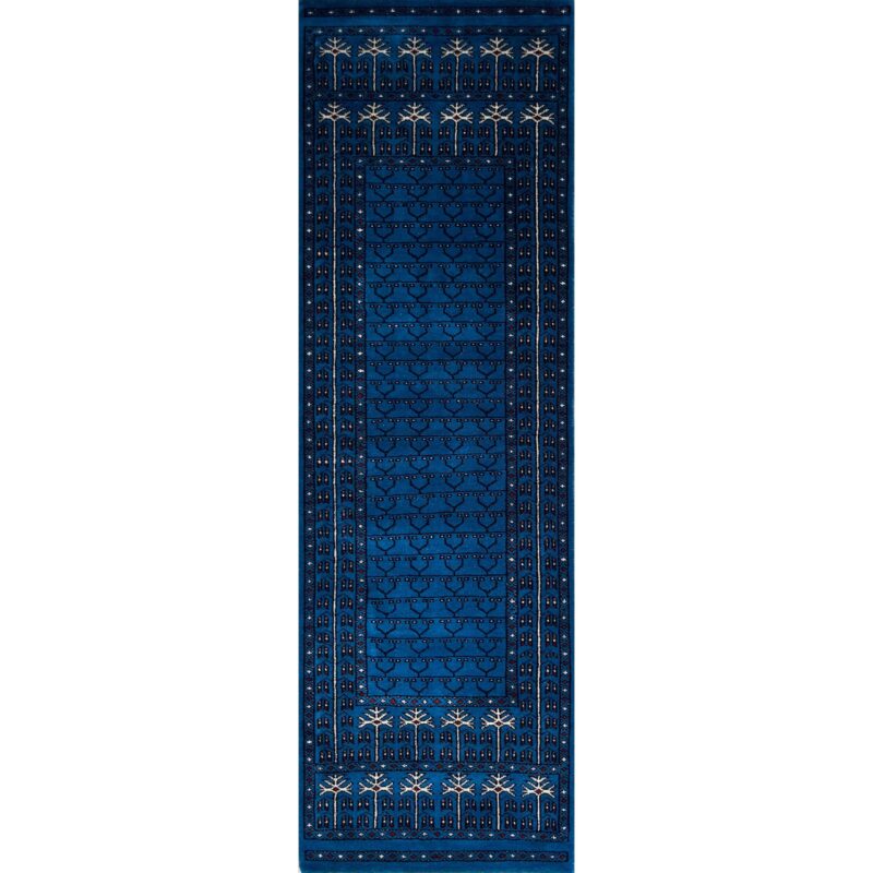 2x6 Parda Blue Wool Runner