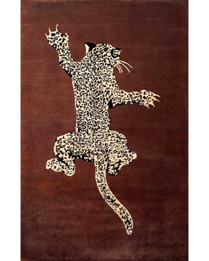 climbing leopard rug