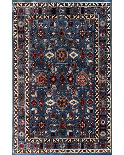 4x6 ft Hand Knotted Woolen Rug Gray Floral