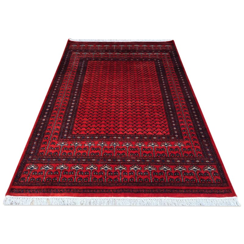 5x7 ft Hand Knotted Wool Rug Burnt orange Parda - Image 2