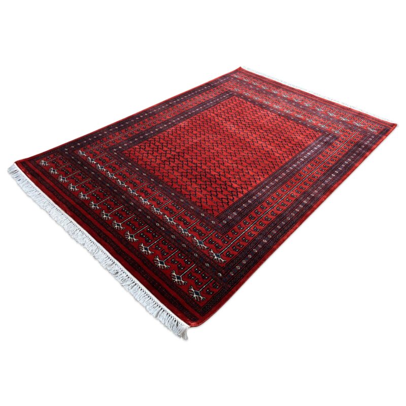 5x7 ft Hand Knotted Wool Rug Burnt orange Parda - Image 5