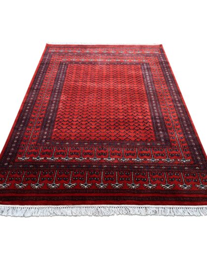 5x7 ft Hand Knotted Wool Rug Burnt orange Parda