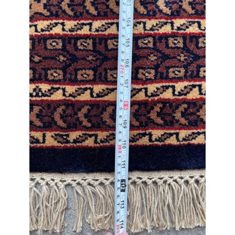 6x9 ft Hand Knotted Wool Rug Black Palace - Image 5