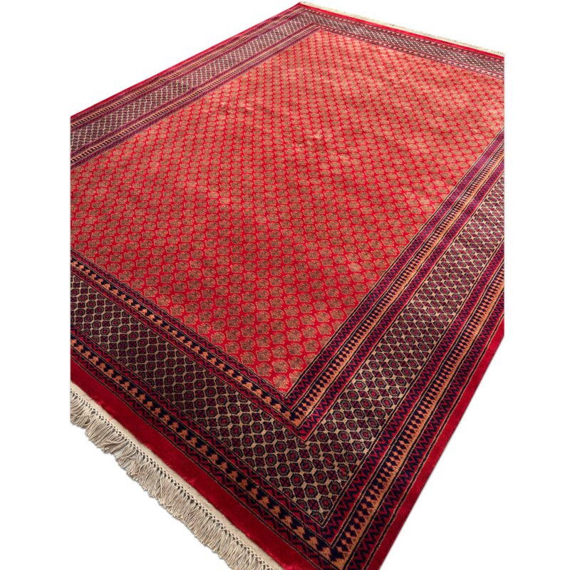 8x10 ft Hand Knotted Wool Rug Red Lichi