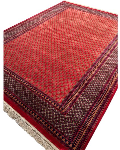 8x10 ft Hand Knotted Wool Rug Red Lichi