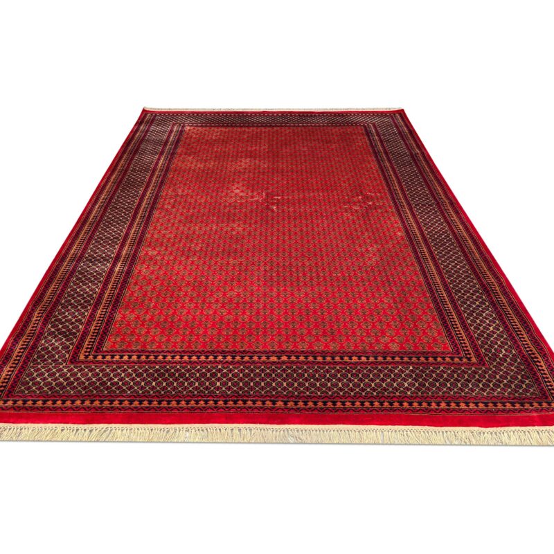 8x10 ft Hand Knotted Wool Rug – Red Lichi Design | Luxurious Handmade Carpet - Image 6