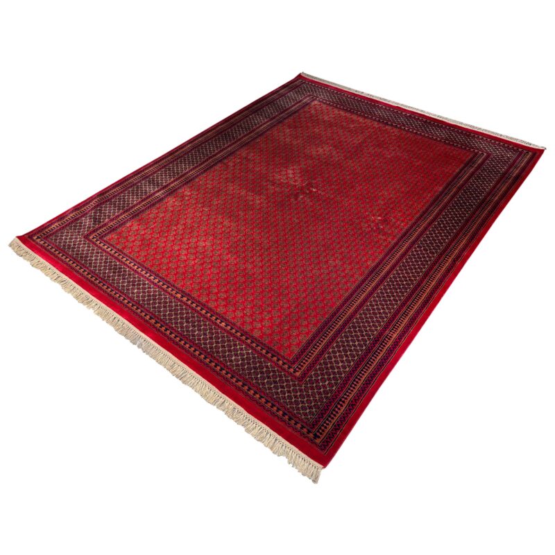 8x10 ft Hand Knotted Wool Rug – Red Lichi Design | Luxurious Handmade Carpet - Image 5