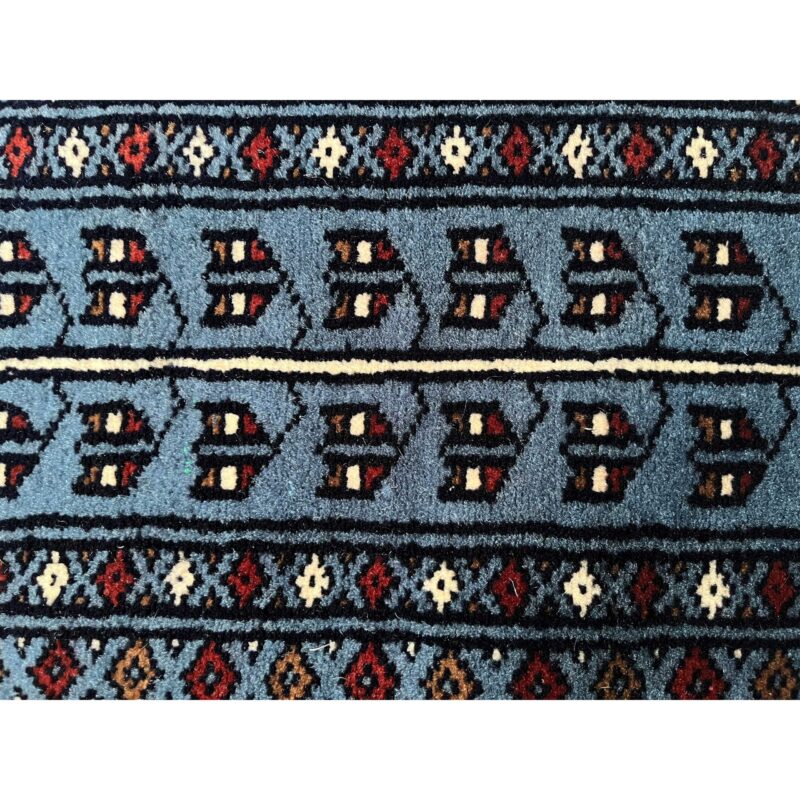 8x10 ft Hand Knotted Woolen Rug Bluish Gray Parda - Image 5