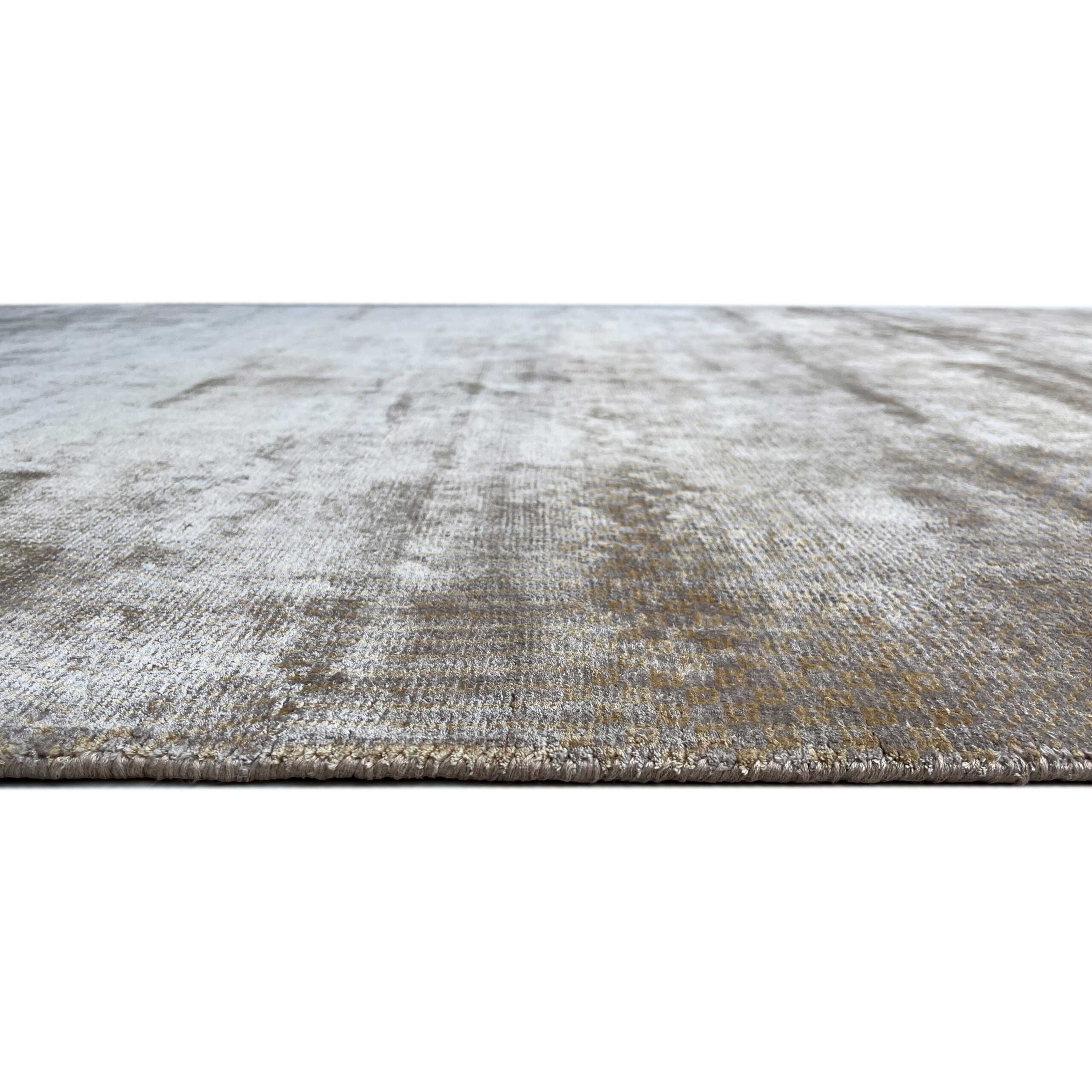 6x9 feet Hand Knotted Viscose Rug and Beige Modern - Image 7