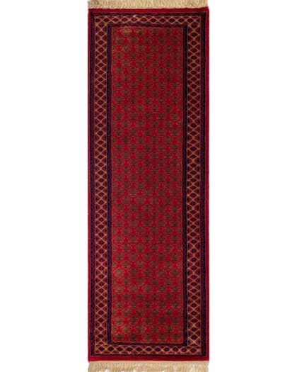 2x6 ft Hand Knotted Woolen Rug Red Lichi