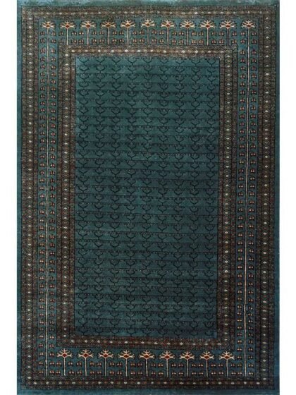 4×6 Feet Royal Grey Hand Knotted Parda Rug