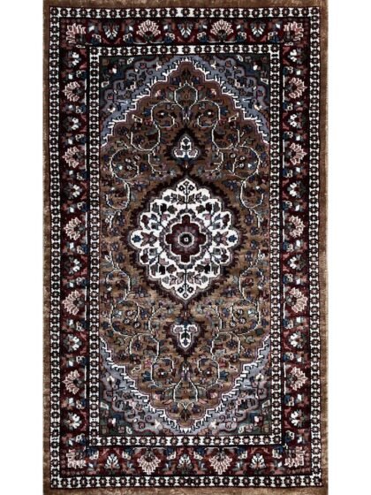 2.5x4 feet Hand Knotted Bamboo Silk Rug Indopersian Copper