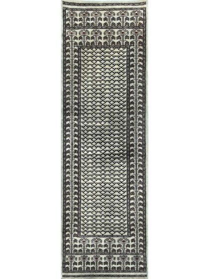 2.5x8 feet Parda Fade Olive Hand Knotted Wool Rug