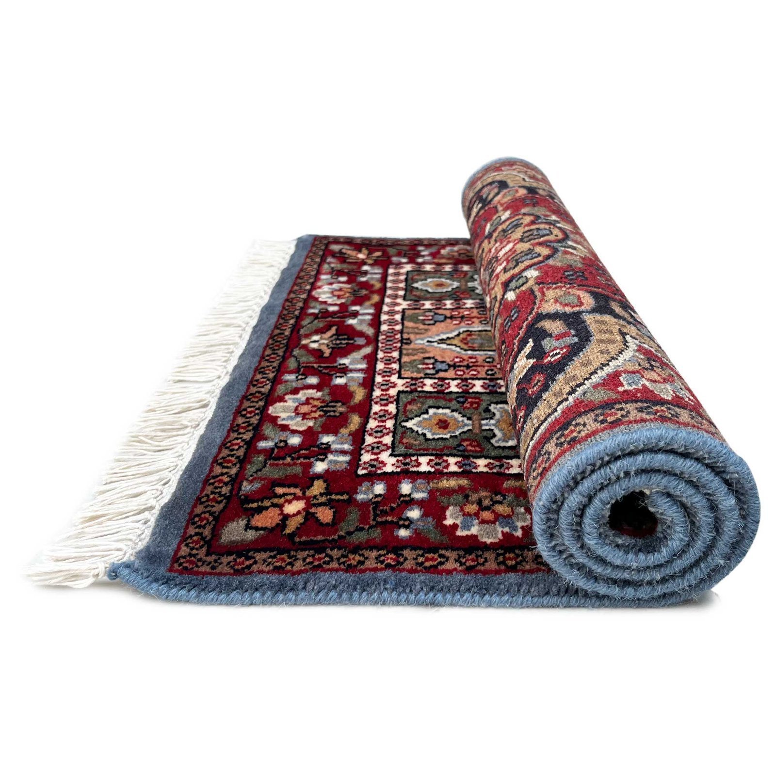 2x3 ft Hand Knotted Woolen Rug Persian Bluish Gray - Image 4