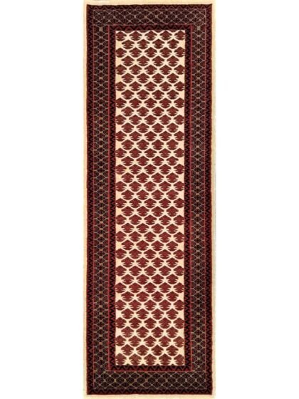 2x6 Feet Handmade Wool Rug Royal White Runner Rug