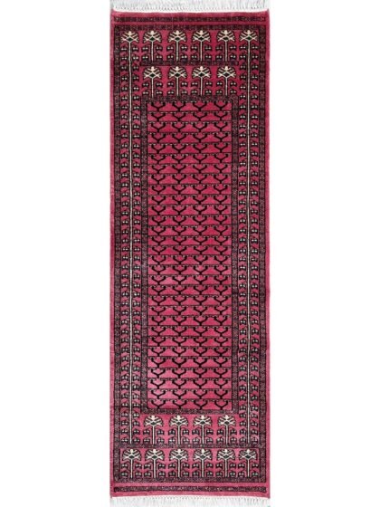 Handmade Hand Knotted Wool Runner Rug 2x6 feet Peach Traditional Parda