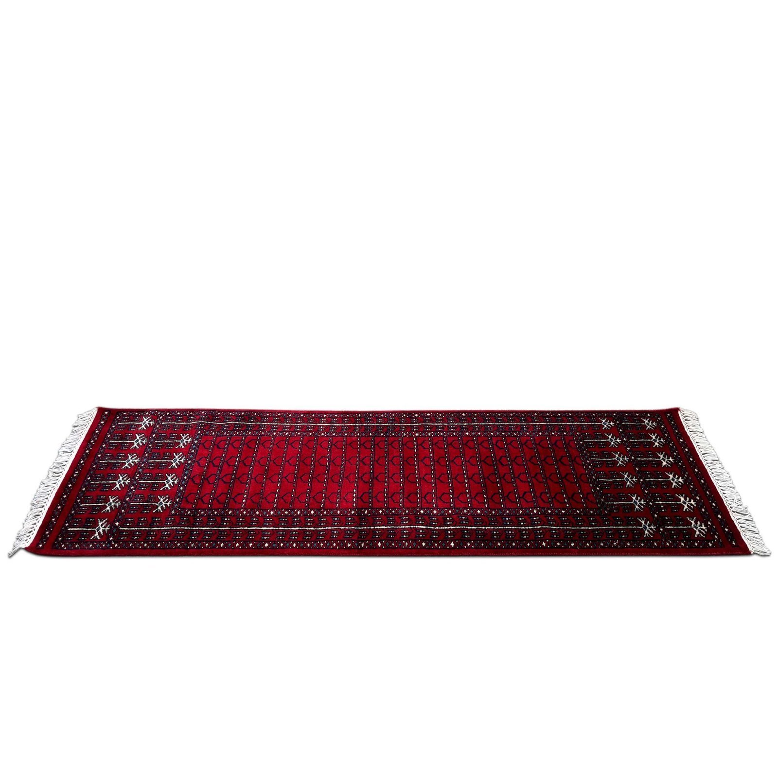 2x6 feet Hand-knotted Runner Rug Red - Image 7