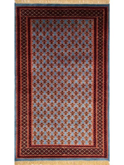 3x5 ft Hand Knotted Woolen Rug Lichi Blue
