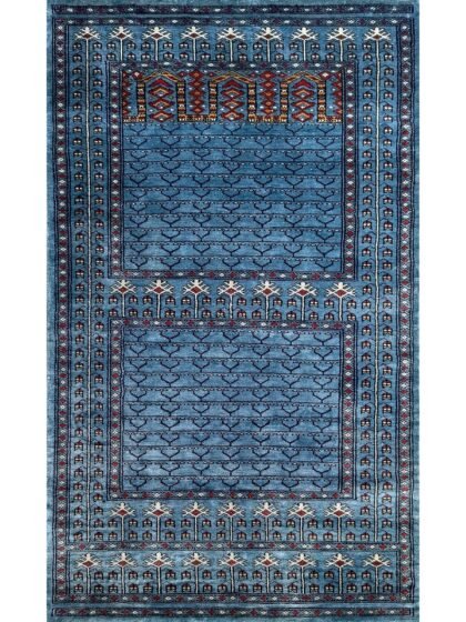 3x5 feet Hand Knotted Bamboo Silk Rug Royal Gray Traditional Parda