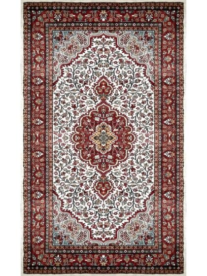 3×5 feet Hand Knotted Persian Rug White
