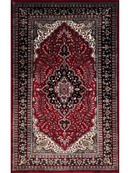 3x5 ft Hand Knotted Persian Rug Wool Maroon