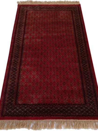 3×5 Feet Hand Knotted Lichi Wool Rug Red