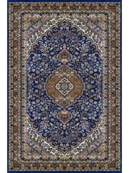 4x6 ft Royal Blue Persian Handmade Wool Rug