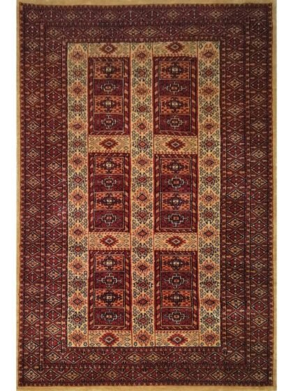 4x6 feet Hand Knotted Wool Rug Camel Dubba
