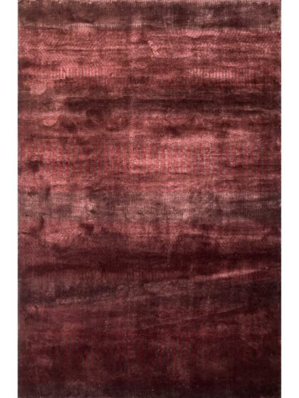 4x6 Handmade Hand Knotted Bamboo Silk Rug Grass Maroon
